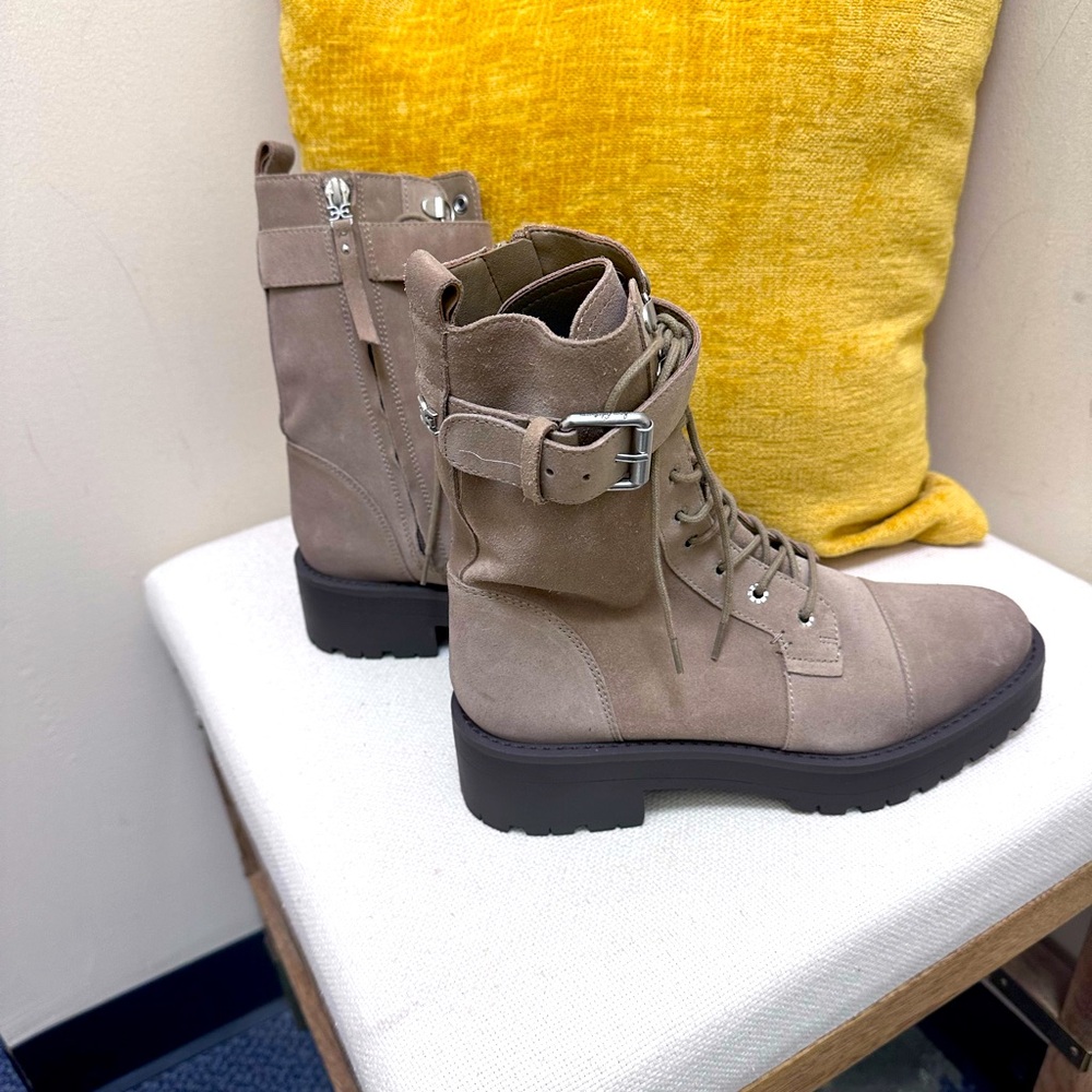 Sam Edelman Women's Taupe suede Ankle Boots-Size 7 1/2 NEW W/O BOX- GREAT BUY!